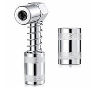 Adattatore Angolato 90° per Pistola Grasso - Testina Ingrassatore Professionale con Manicotti Bocchino Adattatore di Connessione per L'Agricoltura Auto Escavatore Camion Applicazioni Uso Industriale