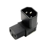 Adattatore angolato IEC 320 C14 Maschio a C13 Femmina - 90 gradi down, 3 poli