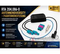 Diversità antenna + alimentazione phantom per veicoli con 2 antenne FM