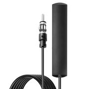 Adattatore Antenna Autoradio Interna Elettronica Amplificata Universale ANT-309 Amplificato con Montaggio Adesivo per Autoradio FM AM, AM 520KHz-1710KHz - Compatibile con Varie Marche
