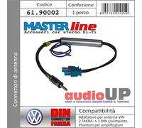 ADATTATORE ANTENNA DA 2 FAKRA A 1 DIN ALIMENTAZIONE PHANTOM AUDI DAL 2007->