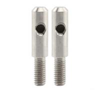 Adattatore antenna in acciaio inox per moto da turismo, compatibile con modelli Electra FLHT e Road FLTR dal 1989 in poi per una migliore ricezione radio (2 pezzi)