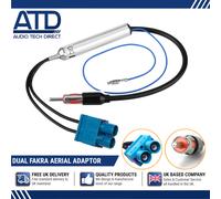 Adattatore Antenna Per VW EOS Fox Polo Passat Golf Doppio Fakra Amplificata