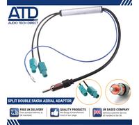 Adattatore Antenna Per VW Transporter Touareg Golf Polo Amplificata Doppio Fakra