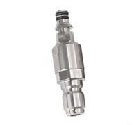 Adattatore anti-groviglio da 3/8 di pollice Quick Connect per idropulitrici Karcher, robusto connettore per tubo in acciaio inossidabile per un flusso d'acqua efficiente, argento (A)