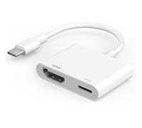 Adattatore Apple USB-C a HDMI 4K a 240Hz per iPhone 15 16 MacBook Pro Air iPad Pro, certificato MFi Type-C Digital AV HDMI 2.1 cavo compatibile con Samsung Galaxy S25, Nintendo Switch, Pixelbook, XPS