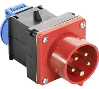 as - Schwabe MIXO 60495 - Distributore di corrente ad alta tensione da 400 V/16 A/5 poli, ca. 11 kW - Adattatore di corrente ad alta potenza - 1 presa con contatto di protezione - Stazione elettrica