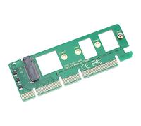 Adattatore ASME PCIE NVME, Scheda di Espansione Trasferimento Adattatore PCIE 3.0 X4 X8 X16 a a NVME M.2 NVME SSD, Adattatore SSD NVME PCIE con Ottima Elaborazione, ABS Verde