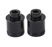 Adattatore Assale Leggero 7g per Hub Bicicletta Nero | Per hub quick release, adatto bici da , include 2 adattatori, misura precisa, per facile uso(15mm to 9mm)