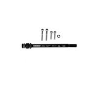 Adattatore asse Ortlieb Asse passante M6-Connettore 1mm (nero) ONE SIZE