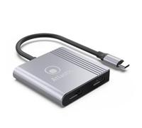 ADATTATORE ATLANTIS A04-TC_2HDMI+ da USB-C a HDMI 1920x1080@60Hz 18cm IN: 1x USB