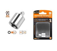 ADATTATORE ATTACCO QUADRATO 1/4" PER CHIAVI A BUSSOLA 3/8" SFERA A MOLLA 57215