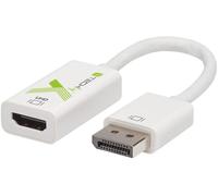 Techly Adattatore Attivo Displayport 1.2 Maschio HDMI Femmina 4K 60Hz 15 cm Bian