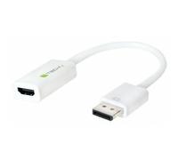 Adattatore Attivo DisplayPort 1.2 Maschio / HDMI Femmina 15cm Bianco Techly