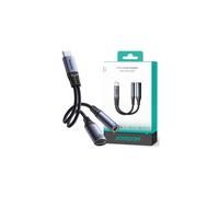 Adattatore audio 2-in-1 - JOYROOM - SY-C02 - USB-C a 3,5 mm - Nero - Compatto e leggero