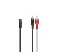 Adattatore audio, 2 spine RCA maschio - jack stereo femmina da 3,5 mm