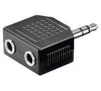 Adattatore audio 3.5mm stereo 1M/2F - Goobay IADAP AU-3M23F