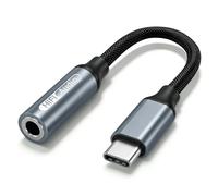 Adattatore audio ad alta risoluzione da USB C a 3,5 mm, DAC integrato, jack per cuffie da tipo C a Aux, suono di qualità studio, supporta chiamate, compatibile con iPhone 15, 16, 17, Samsung Galaxy