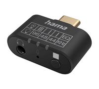 Hama Adattatore-Audio Usb-C A 3,5mm Jack Aux Microfono Equalizer Eq PC Notebook