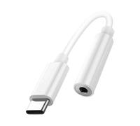 Adattatore Audio USB-C a Jack 3.5mm Suono di Alta Qualità Compatto Bianco
