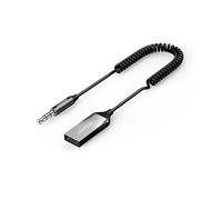 ADATTATORE AUDIO BLUETOOTH UGREEN CM309, da USB a AUX, 0 m, Material, Nero, Argentocolo