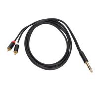 Adattatore audio con guaina intrecciata resistente e connettori placcati in oro, compatibilità universale, trasmissione bidirezionale, qualità del