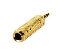 Adattatore audio con piastra dorata universale per adattatore per cuffie da 1/8 a 1/4