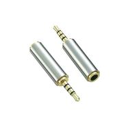 Adattatore audio da 2,5 mm maschio a 3,5 mm, qualità premium， estensione jack per adattatore convertitore per cuffie audio, spina audio da 2,5 mm a presa da 3,5 mm audio stereo AUX (2 pezzi)