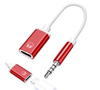Adattatore audio da 3,5 mm a tipo C, convertitore jack per cuffie, design sottile e resistente, lunghezza 15 cm + cavo ad alta conducibilità, connettore rinforzato in lega di alluminio, per auricolari