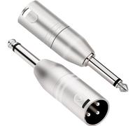 ADATTATORE AUDIO DA JACK MONO TS 6,35 MM A XLR MASCHIO - CONNETTORE PROFESSIONAL