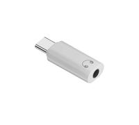 Adattatore audio da tipo C a 3,5 mm, decoder Hi-Fi DAC per un suono stereo chiaro, supporta il controllo della linea, Plug & Play (bianco)