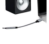 Adattatore audio da USB a 3,5 mm, convertitore per schede audio stereo esterne per cuffie, PC, laptop, cavo audio plug and play per desktop, cuffie, microfono, supporta uscita audio chiara e ingresso