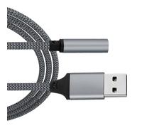 Adattatore audio da USB a jack da 3,5 mm - scheda audio esterna USB stereo AUX | Scheda audio esterna -A a jack audio | Adattatore per una qualità audio chiara e migliorata