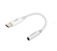 Akashi, Adattatore Audio da USB-C a Jack 3,5 mm Funzione Microfono, Bianco
