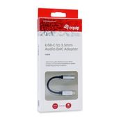 Equip Adattatore 133474 da USB-C a Jack 3,5 mm Nero/Argento