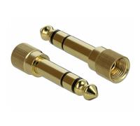 Adattatore audio DeLOCK 65983 6,35 mm a 3,5 mm dorato