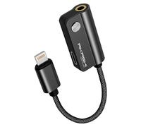 Adattatore Audio e Carica Porta Lightning Jack 3.5mm Nero Akashi