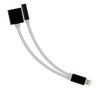 Adattatore audio e ricarica Apple Lightning verso Lightning e jack da 3,5 mm