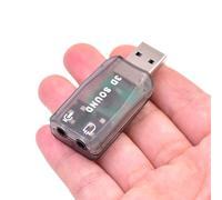 Adattatore audio esterno USB, interfaccia audio, dispositivo plug-and-play | uscita stereo a 5.1 , supporto per cuffie chiare per un'esperienza audio migliorata, laptop, giocatori, amanti della