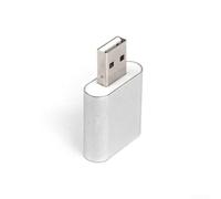 Adattatore audio esterno USB per scheda audio da USB a porta da 3,5 mm per cuffie microfono gaming PC Virtual 7.1 (argento)