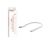 Adattatore audio jack 3.5mm a USB C - Bianco