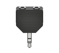 Adattatore audio, jack maschio da 3,5 mm - jack femmina da 2 x 3,5 m, stereo - Nouvo