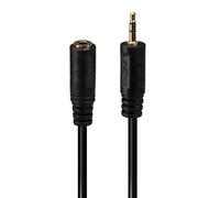Adattatore Audio Lindy 2,5mm Maschio a 3,5mm Femmina 0,2 m Nero