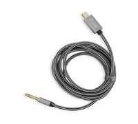 Cavo USB Maschio a Jack 6.35mm Maschio Suono Qualità Nylon Intrecciato 3m LinQ