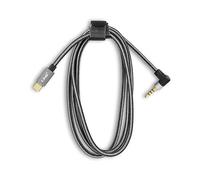Cavo USB-C a Jack 3.5mm 4 Pin Maschio Connettore Saldato Nylon 1.5mm LinQ Nero