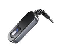 Adattatore audio per auto, ricevitore e trasmettitore AUX 2 in 1 da 3,5 mm, dongle wireless a bassa latenza, con cancellazione del rumore a lungo raggio, per cuffie, altoparlanti, stereo