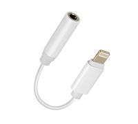 Adattatore Audio per iPhone da Lightning Maschio a 3,5 mm Femmina Bianco