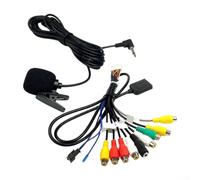 Adattatore audio per slot per scheda SIM con connettore a 20 pin e microfono esterno da 3,5 mm per sistema di navigazione GPS multimediale per autoradio