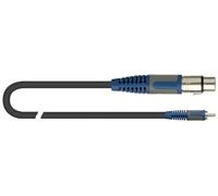 QUIK LOK - RKSA/132-2 XLR FEMMINA/RCA MASCHIO Cavo Adattatore, Lunghezza 2 mt, Colore Nero