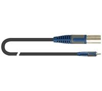 QUIK LOK - RKSA/133-2 XLR MASCHIO/RCA MASCHIO, Cavo Adattatore ROK SOLID, XLR Maschio/RCA M, Colore Nero, Lunghezza 2 mt.